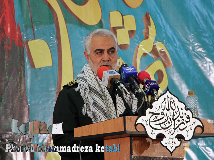 حضور سردار سلیمانی در همدان به مناسبت گرامیداشت عملیات قدس+ تصاویر