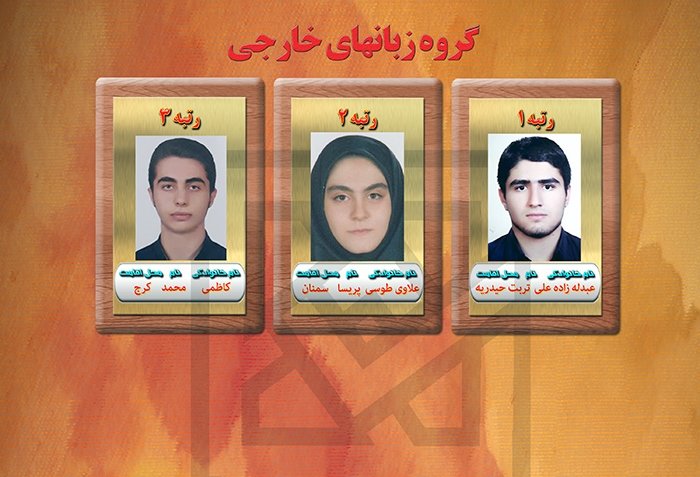 اسامی نفرات برتر کنکور سراسری اعلام شد
