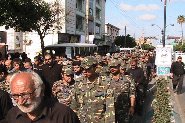 گزارش تصویری تشییع پیکر مطهر شهید حبیب&zwnj;اله&zwnj;پور در بابلسر &lrm;