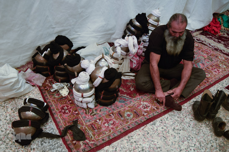 کاروان نمادین هشتم محرم در خمینی شهر