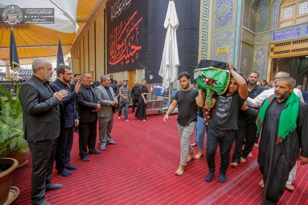 تصاویری از تشییع پیکر علامه الحلو، استاد برجسته حوزه علمیه نجف