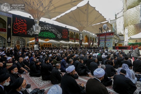 تصاویری از تشییع پیکر علامه الحلو، استاد برجسته حوزه علمیه نجف