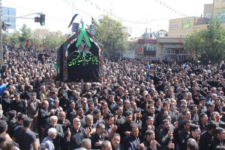 سوگواری روز یازدهم محرم در سمنان برگزار شد