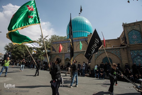 مراسم عزاداری ظهر عاشورا در قزوین