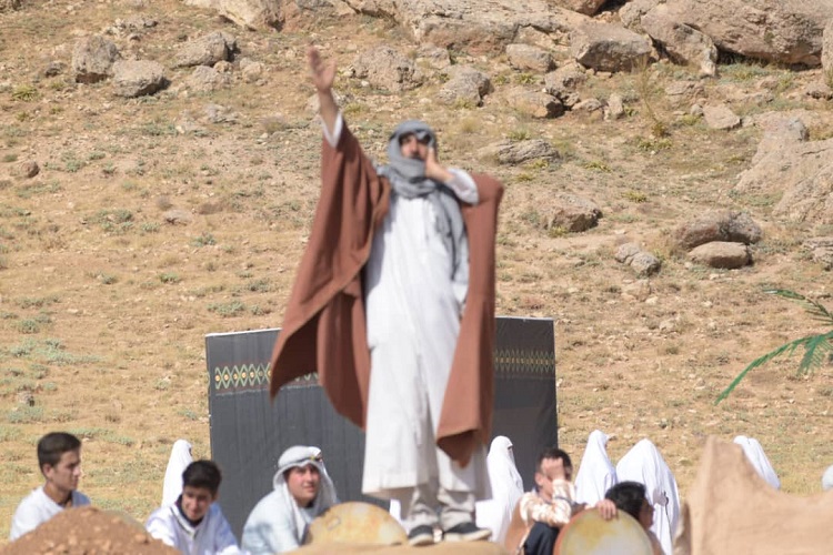بازسازی واقعه غدیر خم در شهرستان بیجار + عکس