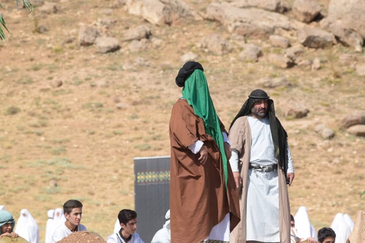 بازسازی واقعه غدیر خم در شهرستان بیجار + عکس