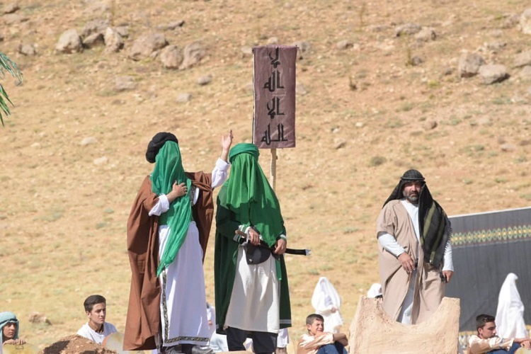 بازسازی واقعه غدیر خم در شهرستان بیجار + عکس