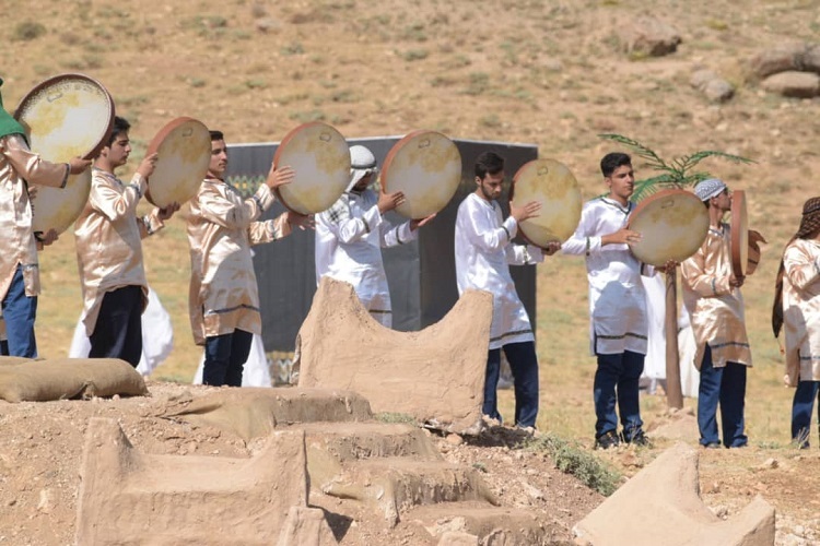 بازسازی واقعه غدیر خم در شهرستان بیجار + عکس