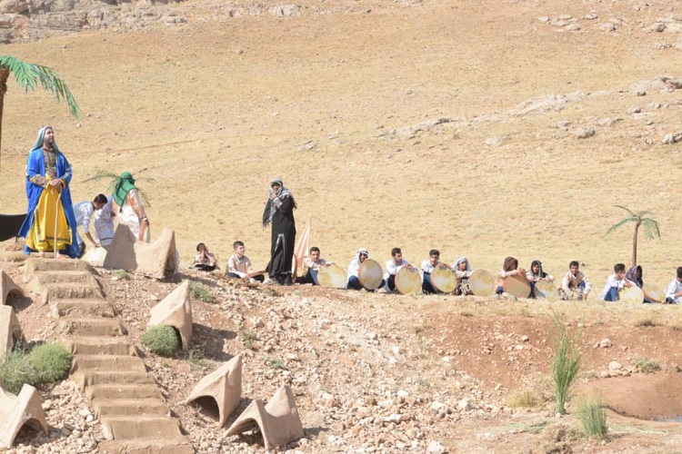 بازسازی واقعه غدیر خم در شهرستان بیجار + عکس