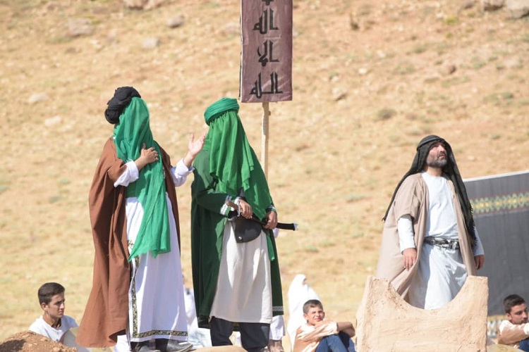 بازسازی واقعه غدیر خم در شهرستان بیجار + عکس