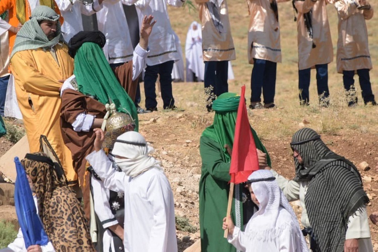 بازسازی واقعه غدیر خم در شهرستان بیجار + عکس