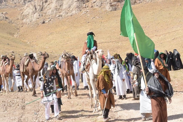 بازسازی واقعه غدیر خم در شهرستان بیجار + عکس