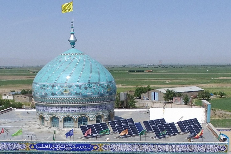 تولید 2 مگاوات برق خورشیدی در 86 بقعه متبرکه خراسان رضوی