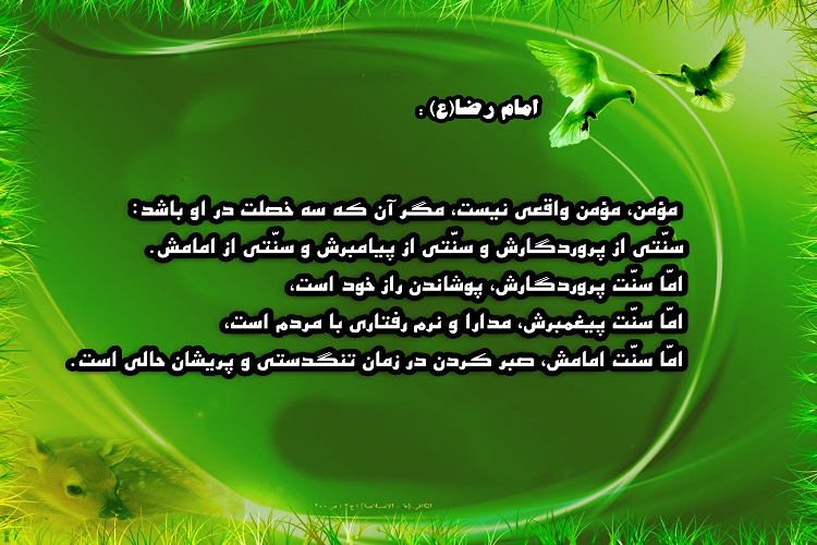 حدیث&zwnj;نگاشت/ویژگی&zwnj;های مؤمن از نگاه امام