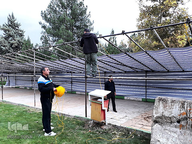 گزارش تصویری از آماده‌سازی زائرسرای اربعین شهرداری خرم‎آباد