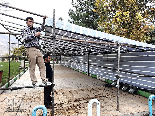 گزارش تصویری از آماده‌سازی زائرسرای اربعین شهرداری خرم‎آباد