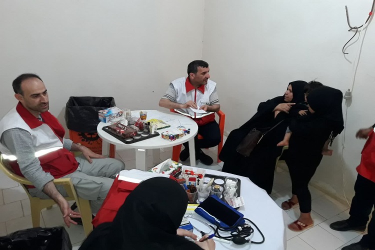 بهره&zwnj;مندی بیش از ۱۳۰۰ زائر کربلا از خدمات پایگاه درمانی عمود ۱۰۸۰