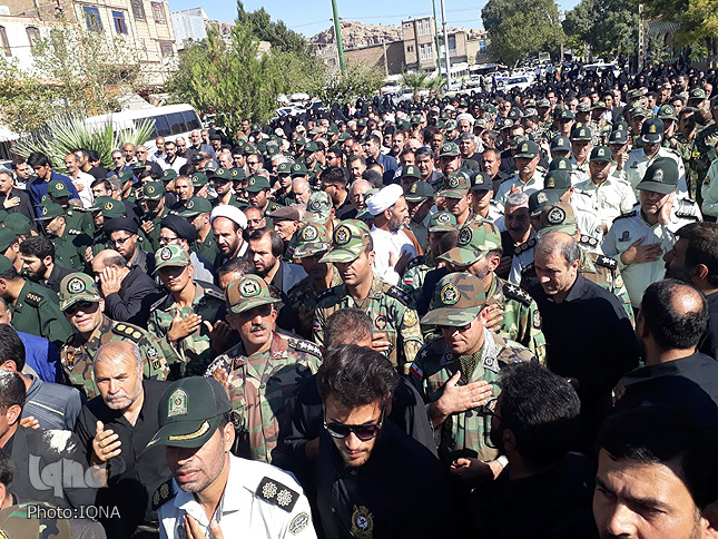 گزارش تصویری تشییع پیکر مطهر شهید لرستانی حادثه تروریستی اهواز