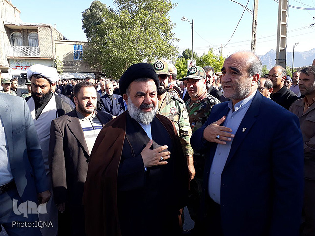 گزارش تصویری تشییع پیکر شهید لرستانی حادثه تروریستی اهواز