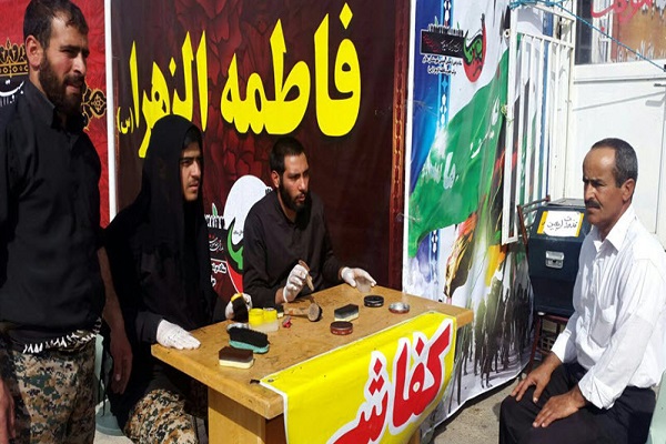 برپایی موکب حضرت فاطمه زهرا(س) در ملاير