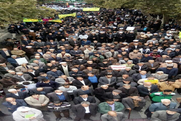 حضور پرشور مردم تویسرکان در راهپیمایی13 آبان