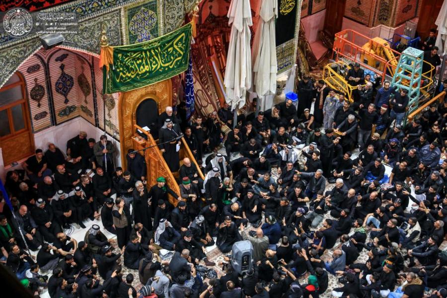تصاویری از آیین سوگواری رحلت پیامبر(ص) در حرم علوی