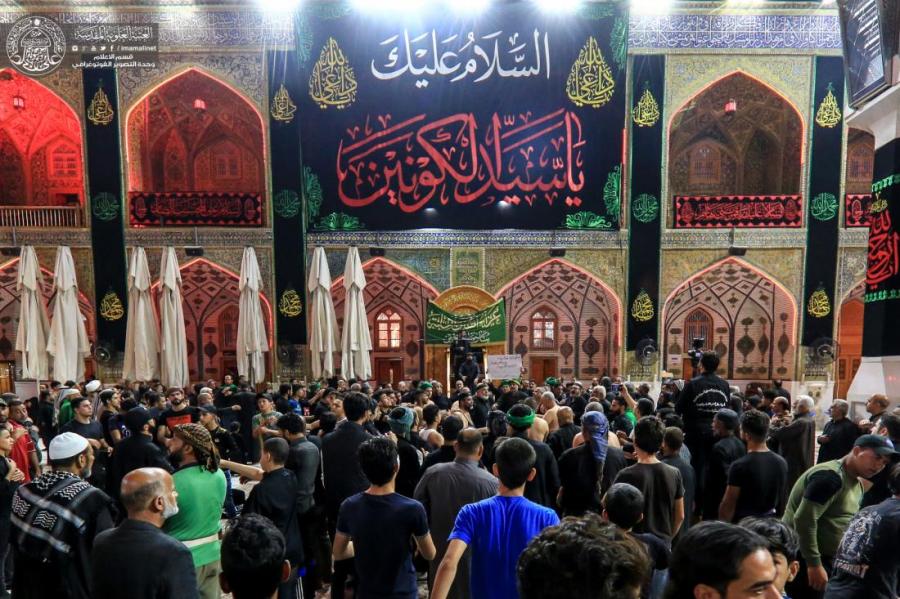 تصاویری از آیین سوگواری رحلت پیامبر(ص) در حرم علوی