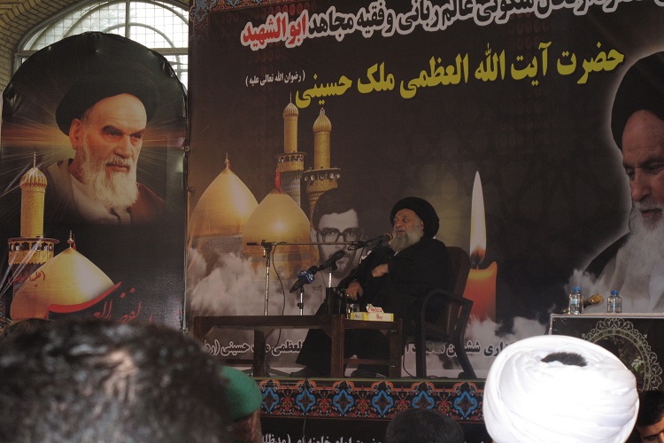 مرحوم آیت&zwnj;الله ملک&zwnj;حسینی از پیشگامان مبارزات انقلاب بود