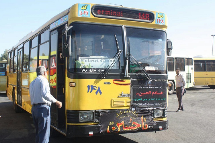 بازبینی فنی اتوبوسهای زائران اربعین در البرز بازبینی فنی اتوبوسهای زائران اربعین در البرز