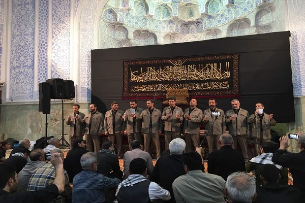 حضور گروه تواشیح محمدرسول‌الله(ص) در پیاده روی اربعین + عکس