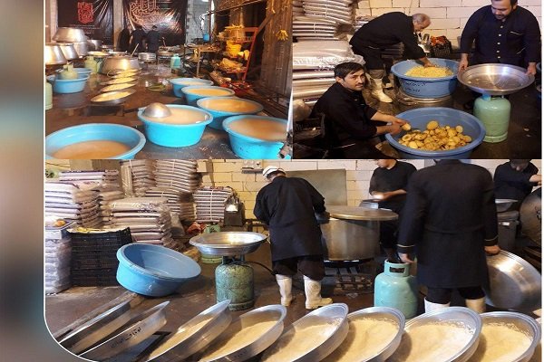 پذیرایی روزانه 10 هزار پرس غذای گرم در موکب &laquo;حضرت فاطمه زهرا(س)&raquo; ملایر