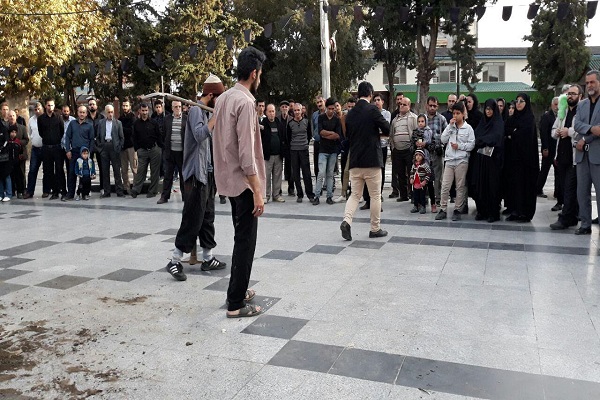 نمایش خیابانی &laquo;سایه همسایه&raquo; در آمل به اجرا در آمد + عکس