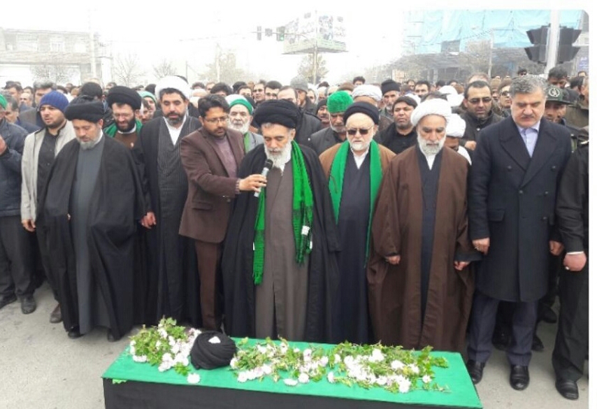 پیکر روحانی برجسته شیروان تشییع و به خاک سپرده شد