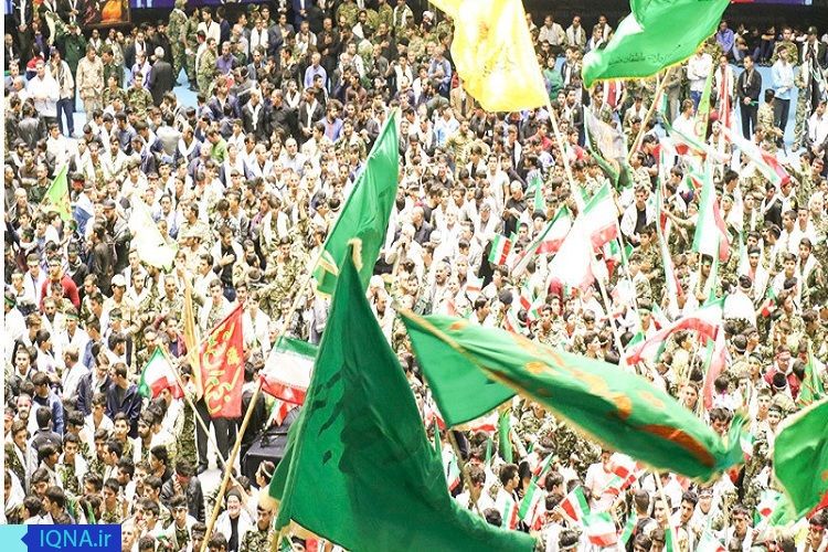 گردهمایی بزرگ بسیجیان در اردبیل برگزار شد
