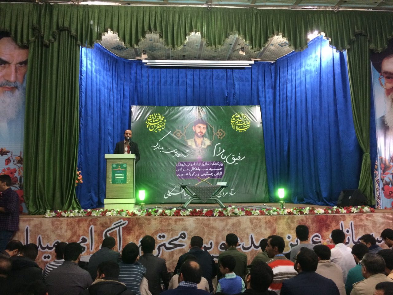 تولد آسمانی شهیدان مدافع حرم قزوین به روایت تصویر و فیلم