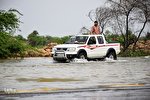 مسدود شدن جاده اهواز ـ شوش با بالا آمدن سطح آب