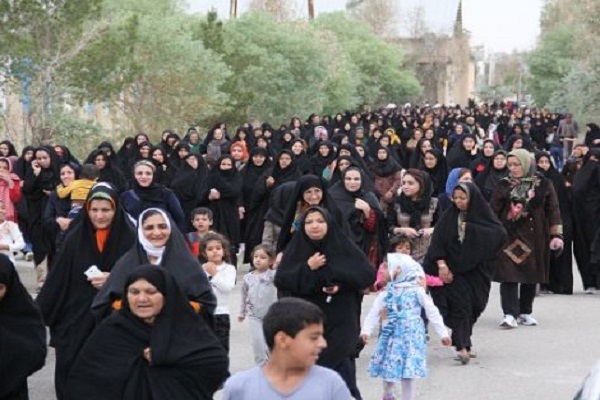 پیاده&zwnj;روی بانوان همدانی با عنوان &laquo;نسل ظهور&raquo; در روز نیمه شعبان