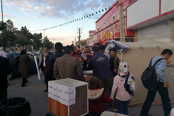 فردا////همدلی هیئت‌های مذهبی رباط کریم با سیل‌زدگان