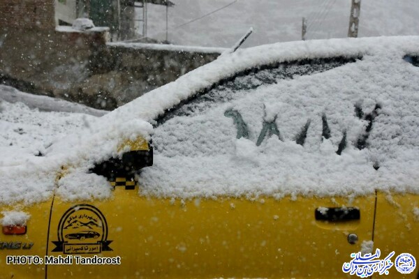 بارش برف بهاری در منطقه آزاد ماکو
