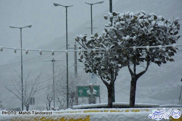 بارش برف بهاری در منطقه آزاد ماکو