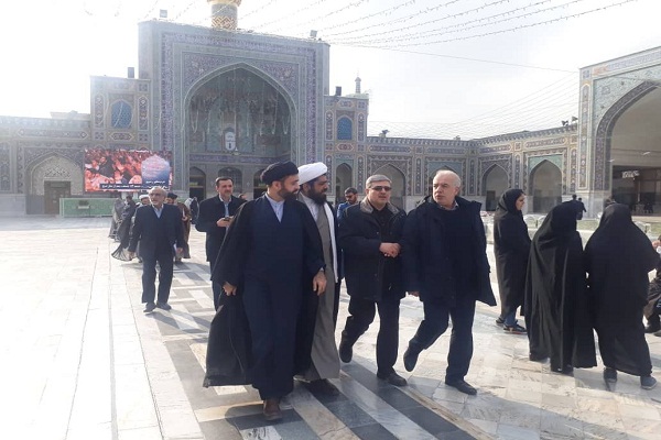 بازدید اعضای ستاد برگزاری مسابقات بین‌المللی قرآن از محل برگزاری مسابقات + عکس