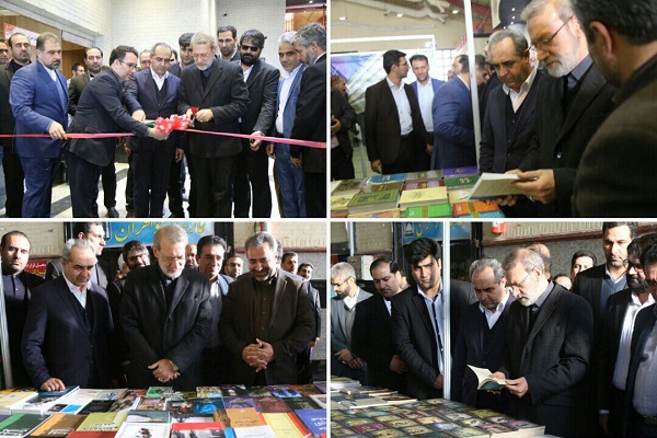 افتتاح نمایشگاه کتاب قم با حضور رئیس مجلس شورای اسلامی