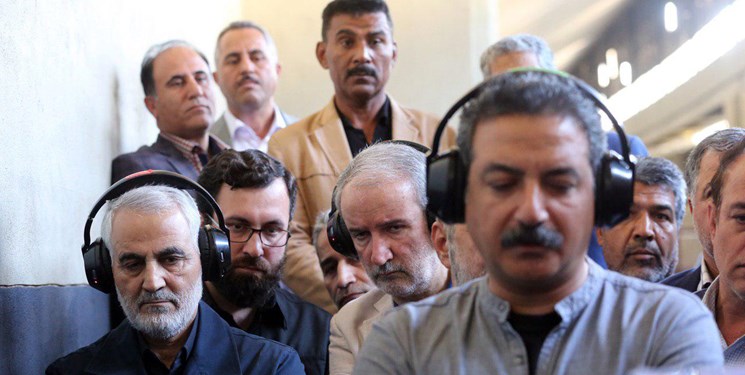عکس منتشر نشده از حضور سردار سلیمانی در پشت صحنه «23 نفر»