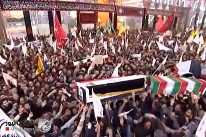 مراسم وداع با سردار دل‌ها و شهدای مقاومت در عراق