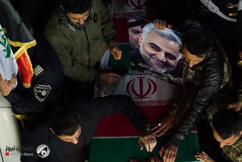 مراسم وداع با سردار دل‌ها و شهدای مقاومت در عراق