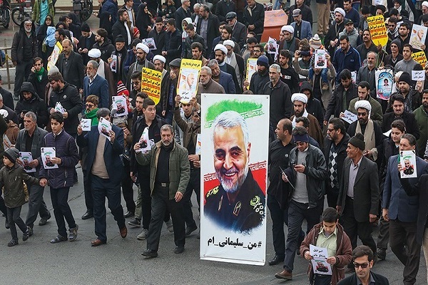 برگزاری مراسم بزرگداشت شهادت سردار سلیمانی در بقاع همدان
