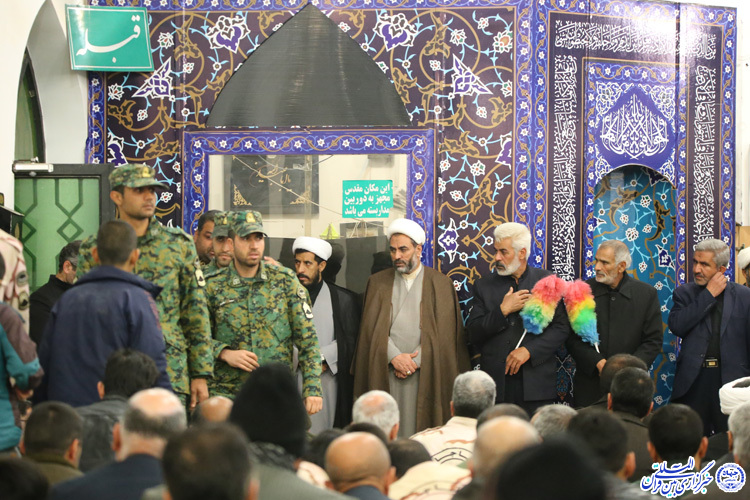 مراسم بزرگداشت سردار سلیمانی در امامزادگان باقریه بیرجند