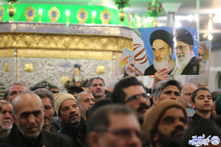 مراسم بزرگداشت سردار سلیمانی در امامزادگان باقریه بیرجند