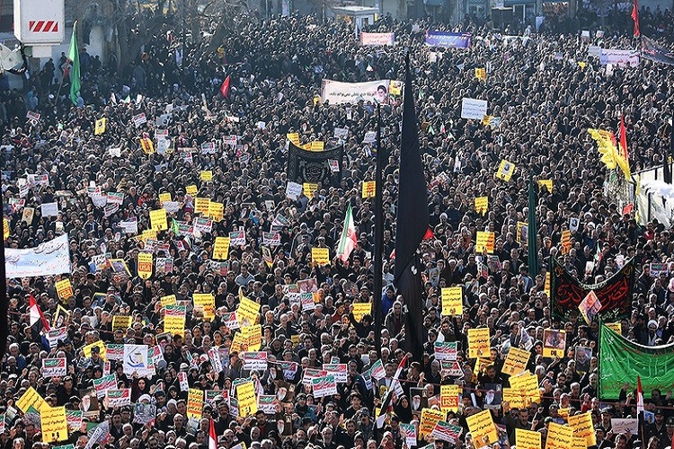 راهپیمایی مردم البرز در محکومیت شهادت سردار سلیمانی
