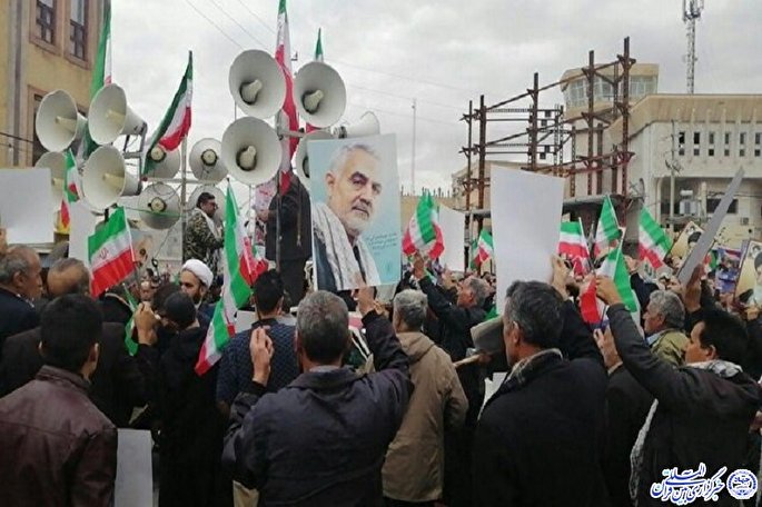 «فریاد الله‌اکبر» مردم ایلام در تایید اقدام سپاه اسلام